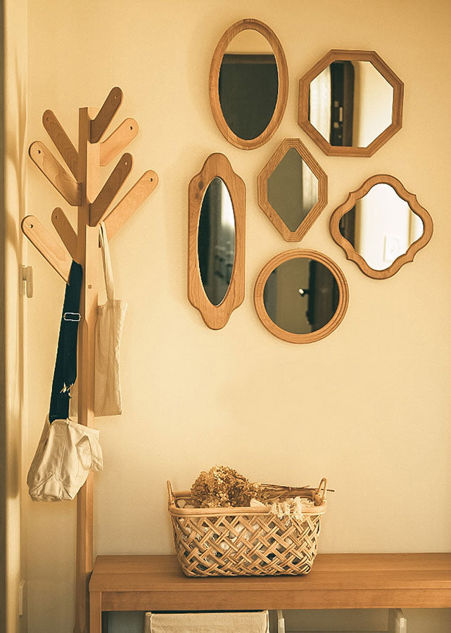 Certa Solid Wood Geometrical Mirror
