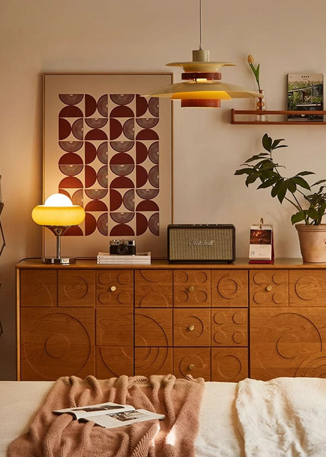 Circles Solid Wood Drawer Chest