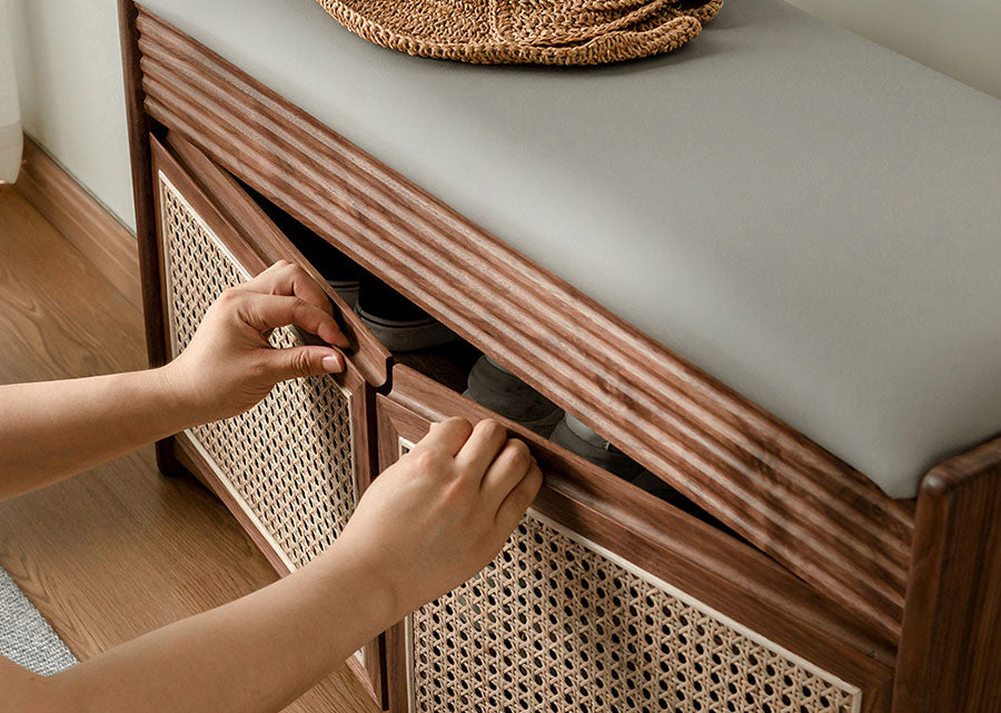 Aeras Solid Wood Shoe Cabinet