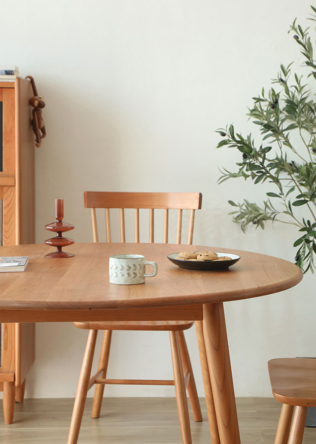 Classic Round Solid Wood Table