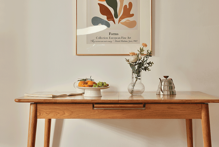 Alma Solid Wood Extendable Table