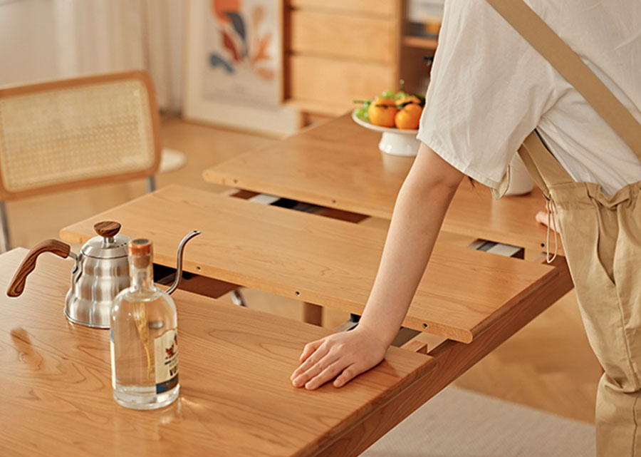 Alma Solid Wood Extendable Table
