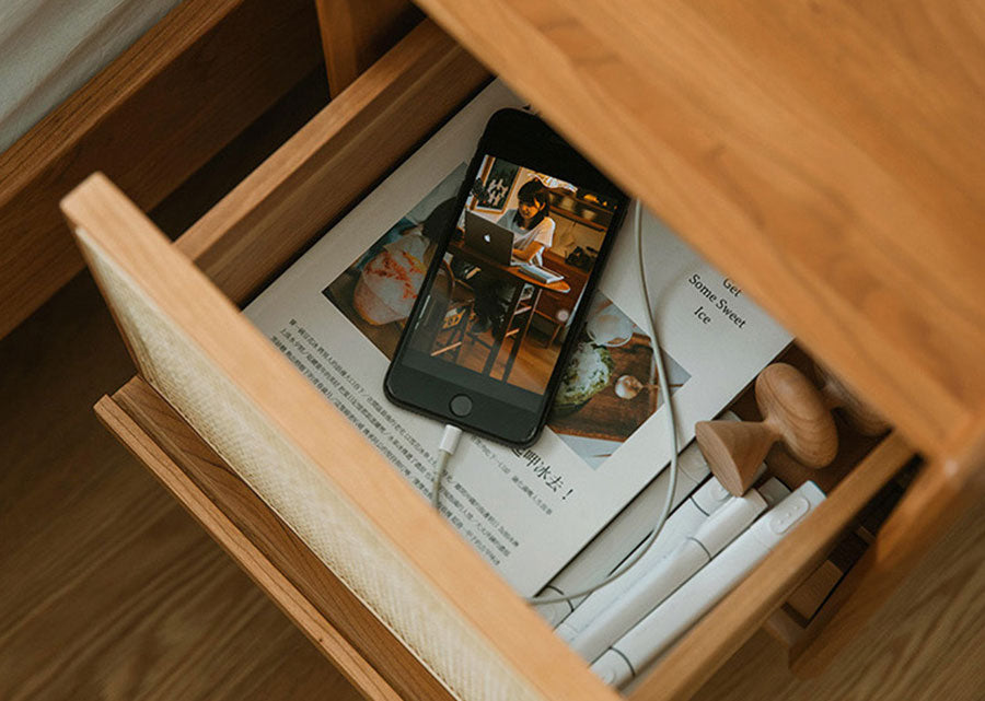 Reno Rattan Nightstand