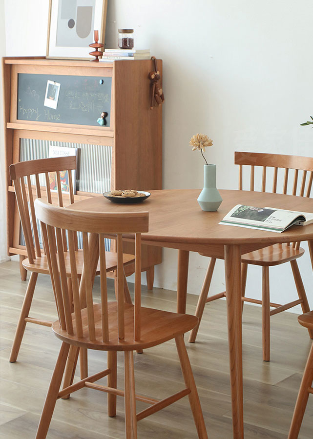 Classic Round Solid Wood Table