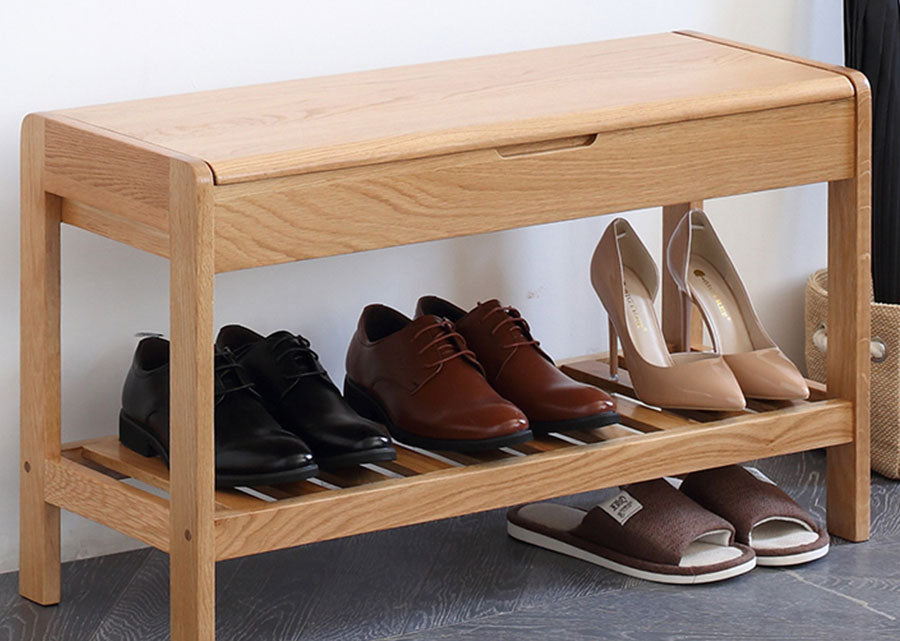 Aperio Solid Wood Bench with Storage