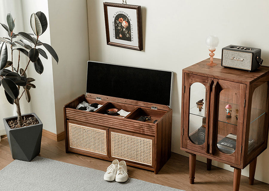 Aeras Solid Wood Shoe Cabinet
