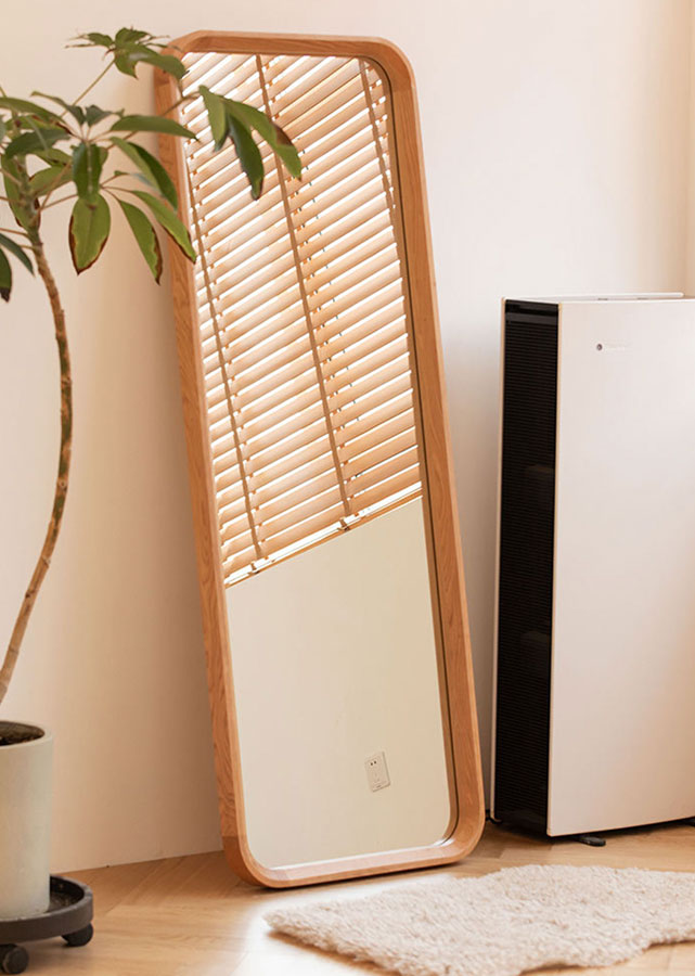 Classic Rounded Solid Wood Mirror