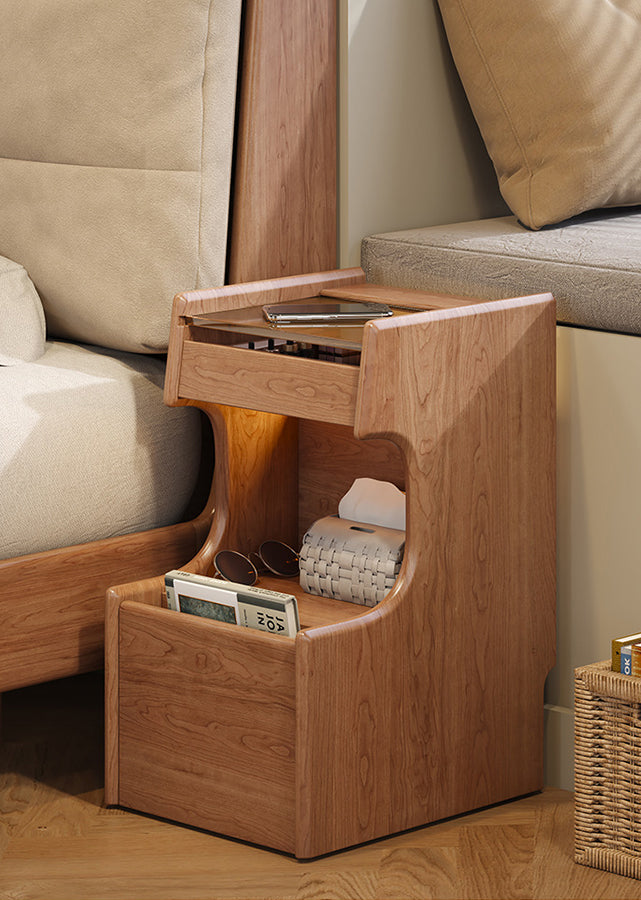 Rollo Nightstand with Wheels