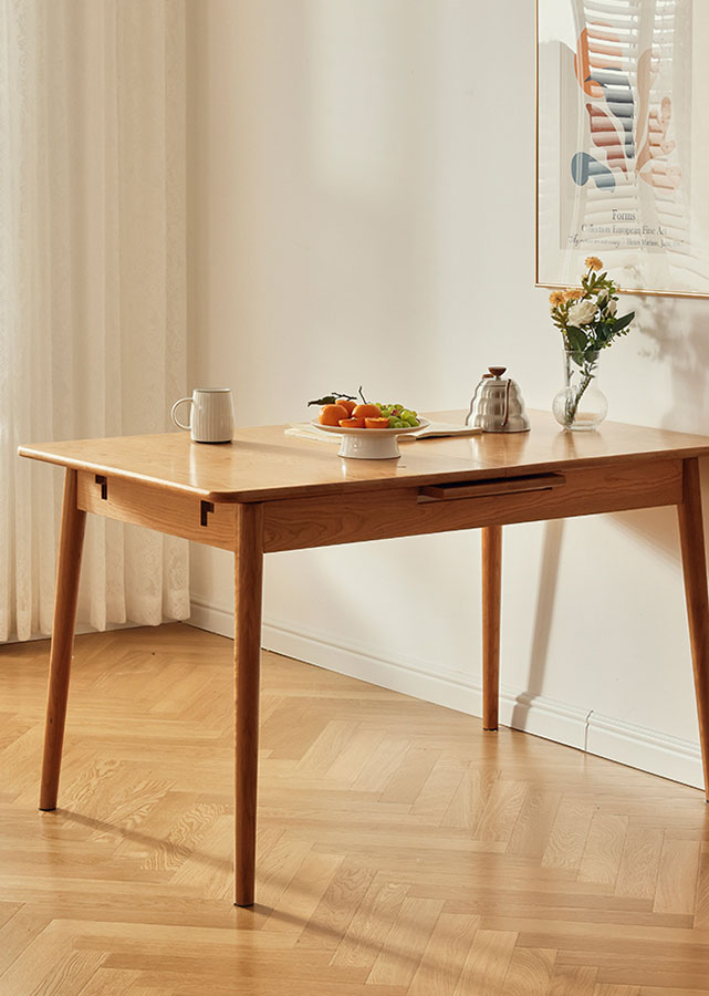 Alma Solid Wood Extendable Table