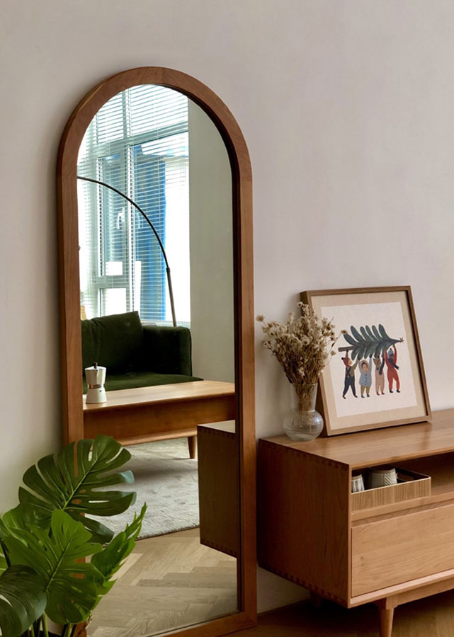 Apli Solid Wood Full-Length Mirror