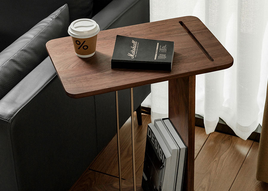 Velo Side Table with Wheels