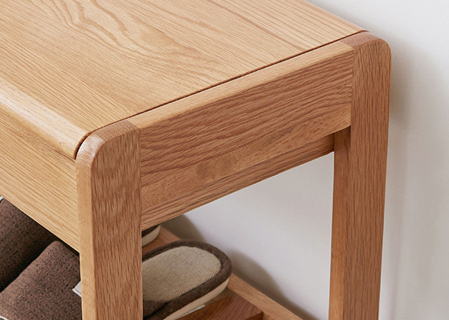 Aperio Solid Wood Bench with Storage