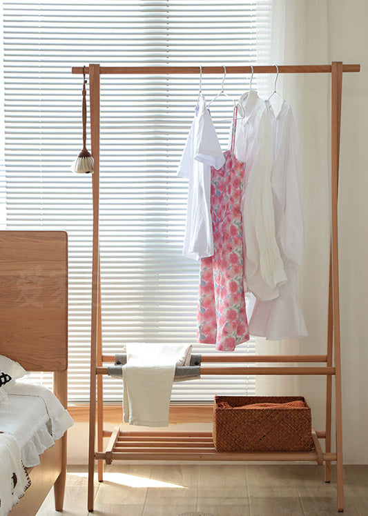 Classic Solid Wood Clothes Rack