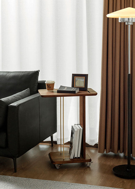 Velo Side Table with Wheels
