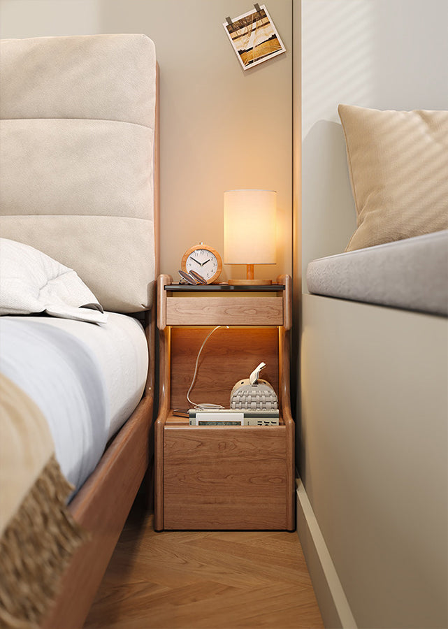 Rollo Nightstand with Wheels