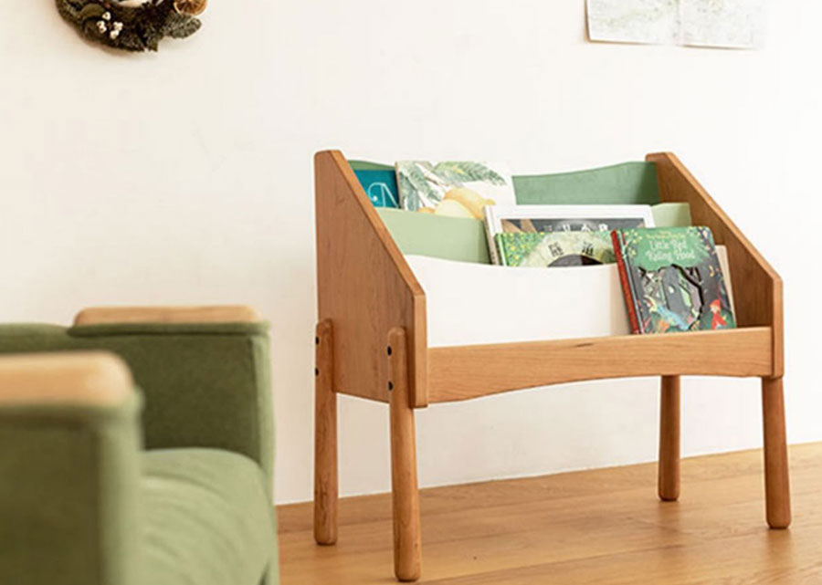 Etage Solid Wood Book Rack