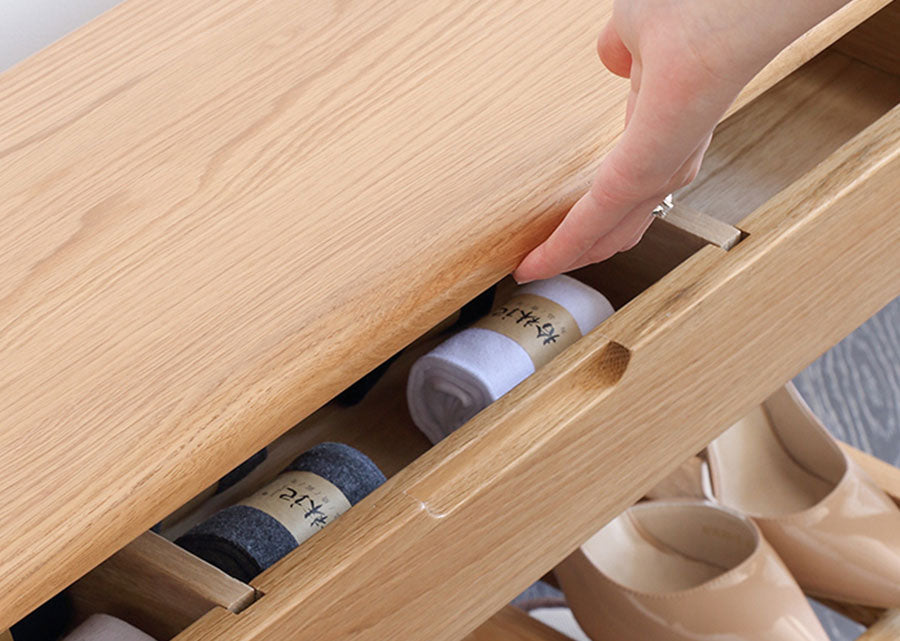 Aperio Solid Wood Bench with Storage