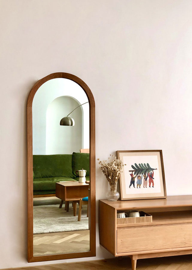 Apli Solid Wood Full-Length Mirror