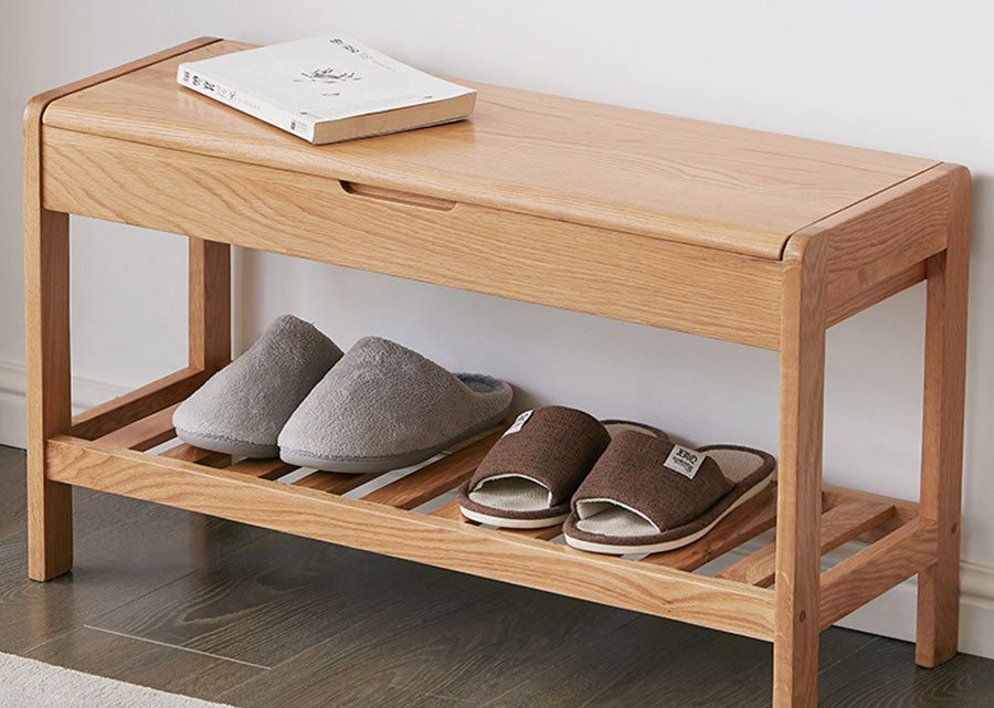 Aperio Solid Wood Bench with Storage