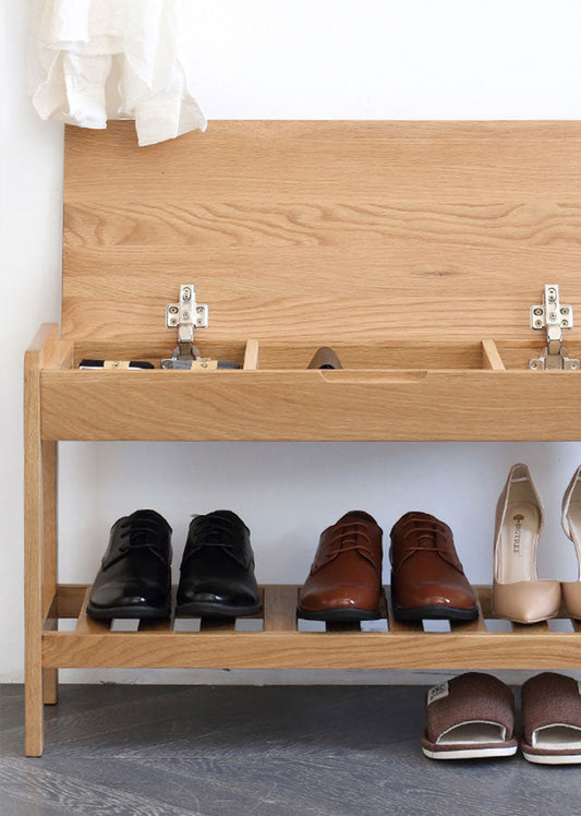 Aperio Solid Wood Bench with Storage