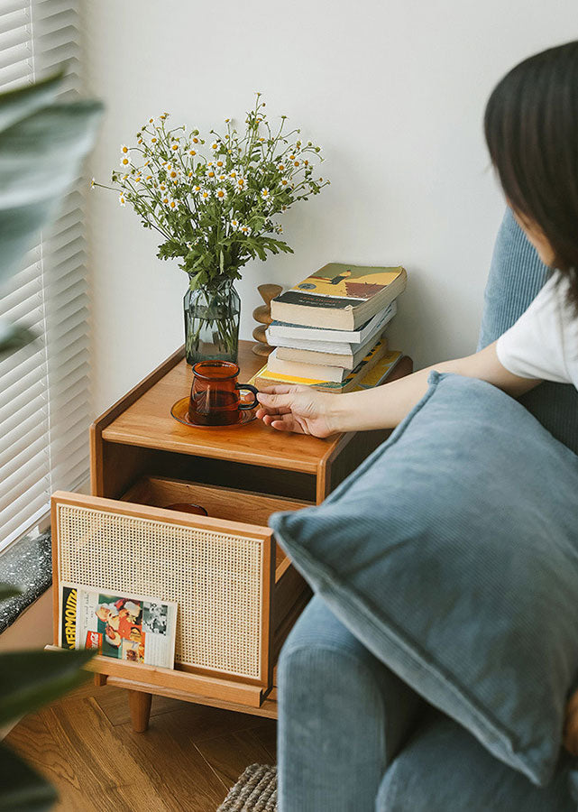 Reno Rattan Nightstand