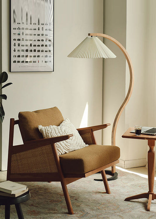 Chlidi Solid Wood and Rattan Sofa